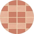thumbnail image 1 of Ahgly Company Machine Washable Indoor Round Transitional Bright Orange Area Rugs, 3' Round, 1 of 7