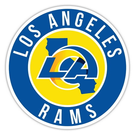 Los Angeles Rams 12" State Circle Sign