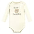 thumbnail image 3 of Hudson Baby Cotton Long-Sleeve Bodysuits, Snuggle Bear 5 Pack, Newborn, 3 of 7