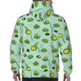 thumbnail image 7 of Balery Froggs In The Lake Pattern Mens Hoodie Kangaroo Pocket Hoodie Pullover Hooded Sweatshirt Ideal for Daily Wear Travel and Home-Medium, 7 of 7