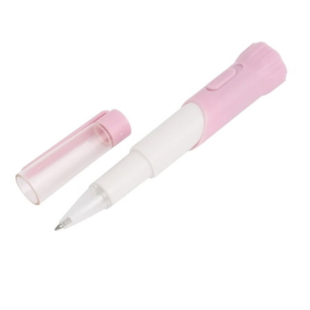 Plastic Light Pen - Battery Powered White Light Plastic Flashlight Torch Ballpoint Pen