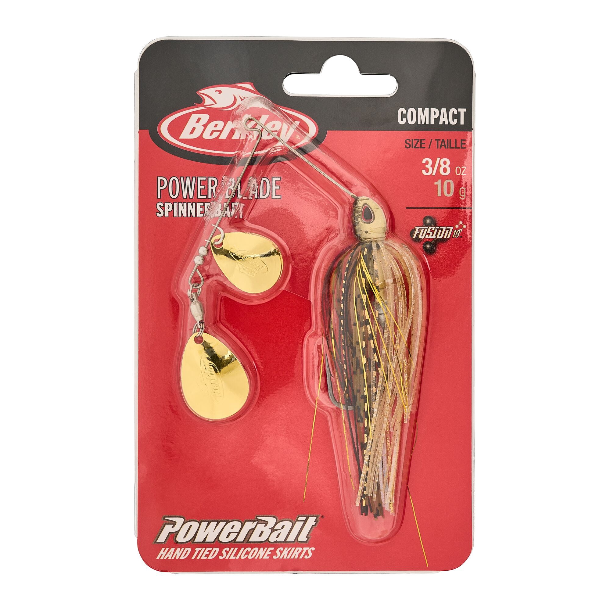 Berkley Power® Blade Compact, Spinnerbaits, Golden Shiner/Gold + Gold (1-count)