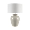 thumbnail image 3 of INK+IVY Anzio Modern Ceramic and Fabric Table Lamp in Cream/White, 3 of 8