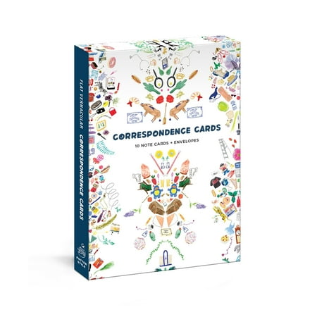 Correspondence Envelopes - Flat Vernacular Correspondence Cards : 10 Note Cards + Envelopes