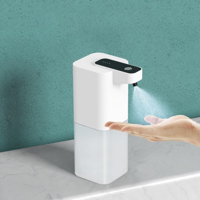 Jabón De Manos Con Detección Automática Dispensador De Rociador De Jabón A Prueba De Agua Con Rociador De Batería Recargable Incorporado Para Baño Cocina Comedor Yuarrent HA045547-03