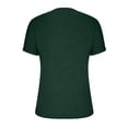 thumbnail image 6 of Scyoekwg Shirt for Woman Trendy Summer Tops Short Sleeve Tunic Tops Loose Fit Solid Color Tee Crewneck Casual Cute Tops Green L, 6 of 9