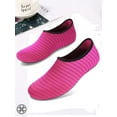 thumbnail image 3 of Luxtrada Womens and Mens Water Shoes Quick-Dry Aqua Strip Socks Barefoot Beach Socks for Outdoor Beach Swim Surf Yoga Exercise "Rose Red, S", 3 of 8