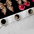thumbnail image 4 of Feelyou Bowknot Black Out Curtains, Cheetah Leopard Print Curtains Pack of 2 (42x63 Each), 4 of 6