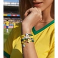 thumbnail image 4 of Yanonmyfd 2026 World Soccer Cup Stretch Beaded Bracelets Soccer Gifts Football Charm Game Day Fan Bracelet Stackable Sports Jewelry for USA Mexico Canada Argentina Brazil Fans Gifts for Women Men, 4 of 13