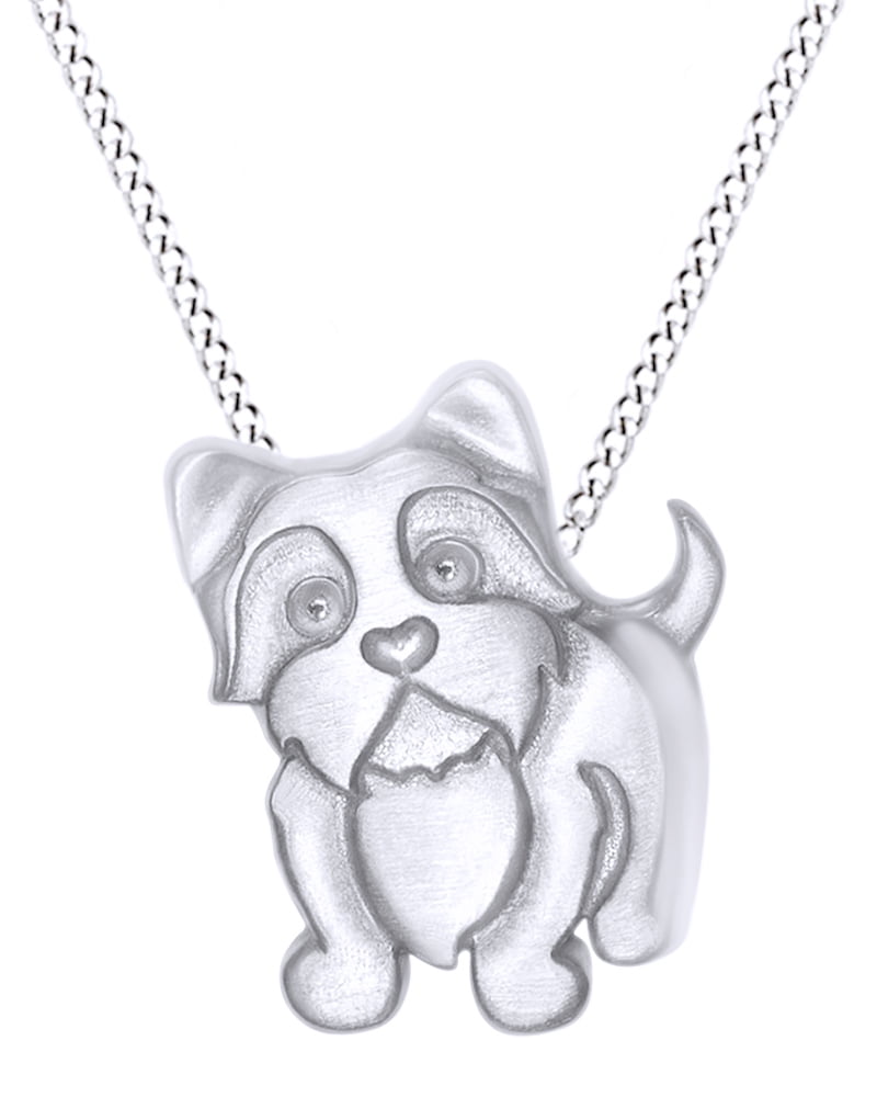 puppy pendant necklace