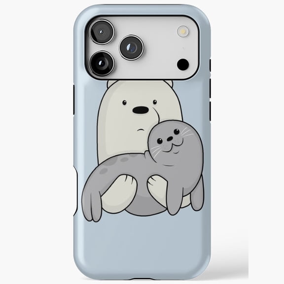 Ice bear and seal adorable duo design iPhone Case 17 11 12 13 14 15 16 Pro Max