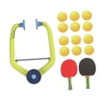 thumbnail image 3 of Entrenador de tenis de mesa Colamx colgante juguete interactivo Raquetas Rojas Negras, 3 of 8