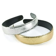 Metallic Headbands, 2-Pack