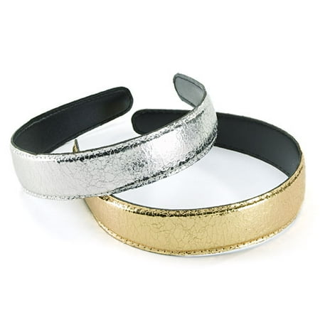 Metallic Headbands, 2-Pack