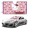 thumbnail image 1 of Hello Kitty Car Window Sun Shade Visor, Car Sunshade Front, Windshield Visor Shield Cover Foldable Reflector for Car Truck SUV 55"x30", 1 of 8