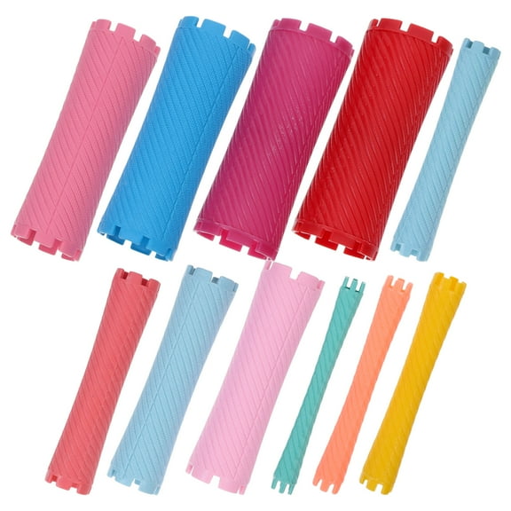 SEWOART Assorted Color Perm Rods ABS Rubber Easy Grip for Salon Hair Styling 100Pcs