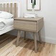 thumbnail image 2 of Plank+Beam Solid Wood Nightstand with Storage Drawer, Modern Small End Table, Blonde, 2 of 7