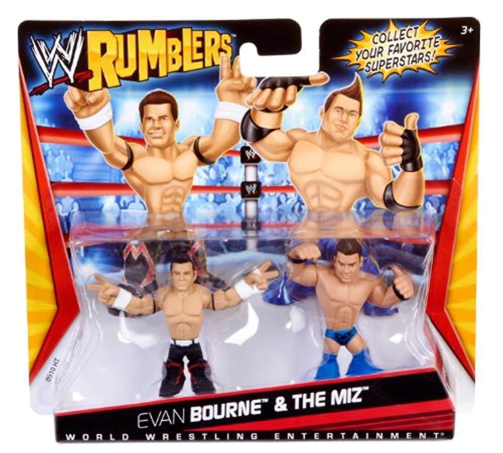 WWE Rumblers Evan Bourne And The Miz Figure 2-Packs 