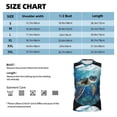 thumbnail image 6 of Uemuo Watercolor Turtle4 Pattern Men's Sleeveless T-Shirt,Muscle Athletic Tank Top, Moisture-wicking Quick-dry Breathable Classic Tee Top for Gym Run Outdoor Sports-3X-Large, 6 of 8