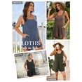 thumbnail image 3 of SWQZVT Rompers for Women Summer Clothes Sleeveless Jumpsuits Crew Neck Trendy Tank Shorts with Pockets Outfit Set Blue L, 3 of 6