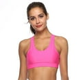 thumbnail image 3 of FENGGHAO Women High Impact Sports Bra with Back Pocket for Running Yoga Workout, Padded Support Women Solid Sport Bra, 3 of 6