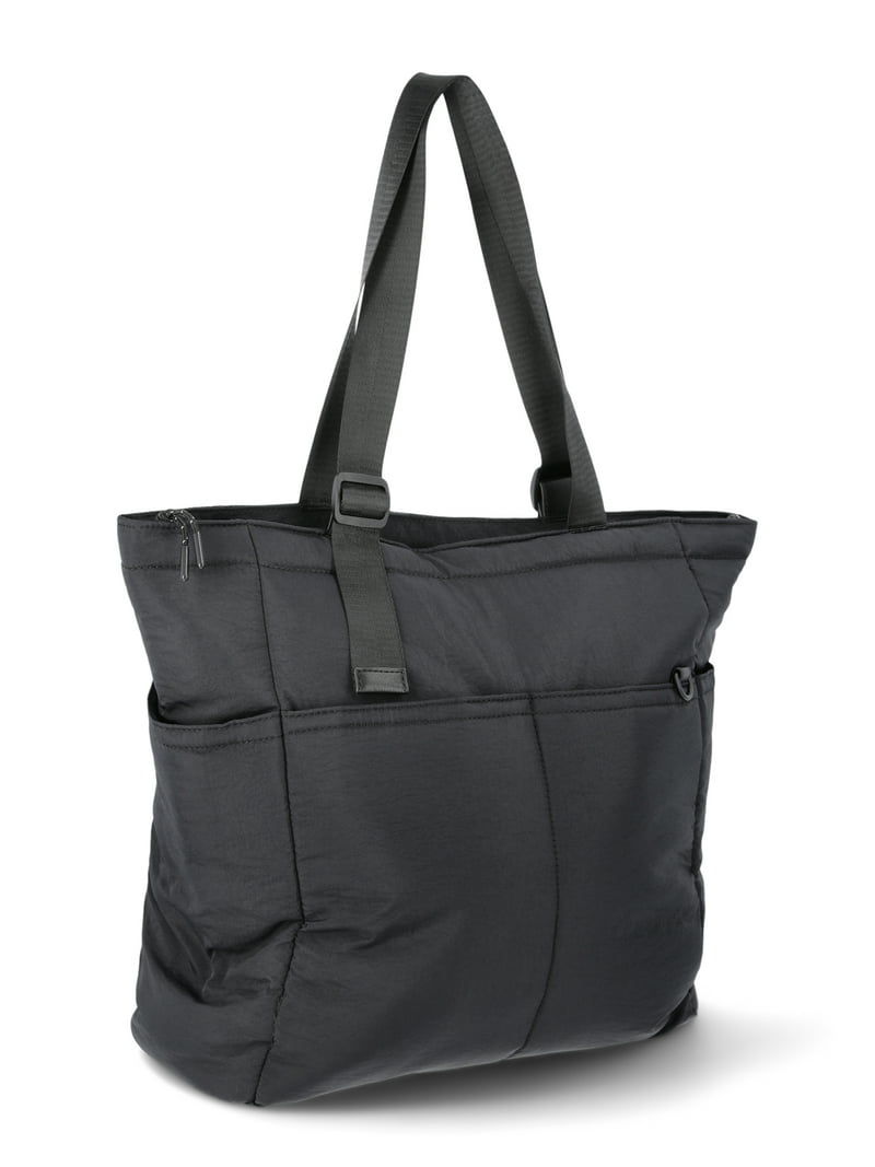 Athletic Works Women's Tote Bag Black, Spacious with