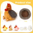 thumbnail image 4 of Juego de 8 piezas de pollo MaoGolan de peluche con bebés y huevos, 4 of 9