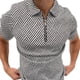 thumbnail image 3 of Plaid Polo camisa de los hombres Casual de talla grande manga corta Top foto Color S Eccomum PLS-Blue Plaid M, 3 of 3