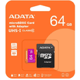 thumbnail image 2 of 5 Piezas De Micro Sd Adata Ausdx64guicl10 Con Adaptador 64gb, 2 of 4