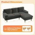 thumbnail image 6 of Eunon 83" Oversied L Shaped Couch with Chaise, Sectional Sofa for Living Room with Removable Cover, Gray, 6 of 7