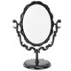 thumbnail image 1 of Desktop Table Rotatable Gothic Vintage Comestic Makeup Mirror Rose One Side Mirror(Black), 1 of 3