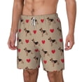thumbnail image 2 of Balery German Shepherd Dog Mens Swim Trunks Swim Shorts for Men Quick Dry Inseam Beach Shorts with Compression Liner Pocket-X-Large, 2 of 9