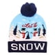 thumbnail image 1 of Gorro de Navidad, Gorro de Punto navideño LED con Luces, Gorro de Papá Noel Suave, Gorro de suéter, Gorro de suéter para Regalos de Fiesta de año Nuev NIEVE, 1 of 7