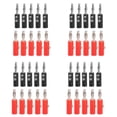 thumbnail image 1 of 40Pcs de Enchufe de Conector Enchufe de Banana Aislados 4mm Rojo + Negro, 1 of 1
