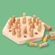 thumbnail image 3 of Juego de ajedrez de memoria de madera Entrenamiento de pensamiento lógico para padres e hijos Familia 3 y 24 piezas, 3 of 7
