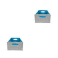 thumbnail image 1 of Yuarrent Contenedores plegables para estantes: solución de almacenamiento conveniente y plegable para cables, juguetes, libros, ropa, flexible gris+azul 30x24x15cm 2Conjunto, 1 of 6