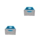 thumbnail image 1 of Caja organizadora de tela plegable Naiovety gris+azul 30x24x15cm 2Conjunto, 1 of 6