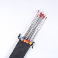 thumbnail image 1 of Paquete de 8 palillos telescópicos giratorios extensibles para asar a la parrilla, malvavisco y tenedor para perros calientes de 31,8 pulgadas, 1 of 5