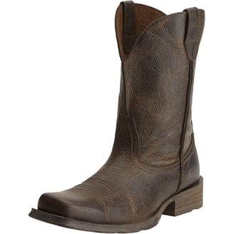 Abilene 6443 Men\'s Brown Leather Western Side-Zip Wingtip Snip Toe Boots Size 13 Abilene 6443 Wingtip Western Side Zipper Leather Boots Men main image 3