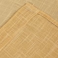 thumbnail image 3 of 2 Piece Linen Look Semi Sheer Rod Pocket Tier Curtains for Kitchen/Café or Any Small Window (36" Long, Gold), 3 of 3