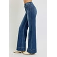 thumbnail image 4 of Risen Jeans - High-Rise Full-Length Wide Flare Jeans with Front Patch Pockets (33" Inseam) - PW21004, 4 of 10