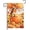 Burnt Orange Fall Pumpkin Maple Leaves, variant on Halloween Welcome Garden Flag 12x18 Inch Black Orange Scary Pumpkin Rose Double Sided Holiday Theme Yard Flags for Outside Seasonal Decor Outdoor Farmhouse Porch Decoration