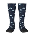 thumbnail image 1 of Fotbe Night Forest Wolf Calcetas Divertidas Estampadas para Hombre y Mujer, Calcetas de Algodón hasta la Rodilla para Caminar, Correr, Enfermería y Embarazo, 1 of 6