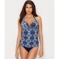 thumbnail image 2 of Tommy Bahama NAVY Cowrie Diamond Tankini Swim Top, US XSmall, 2 of 4