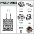 thumbnail image 4 of Sac de Courses Tribal en Toile Boho Chic – Sac Réutilisable Style Encre, 4 of 6
