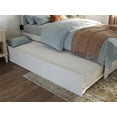 thumbnail image 2 of AFI Canyon White Farmhouse Solid Wood Platform Bed with Footboard & Twin Trundle, Twin, 2 of 13