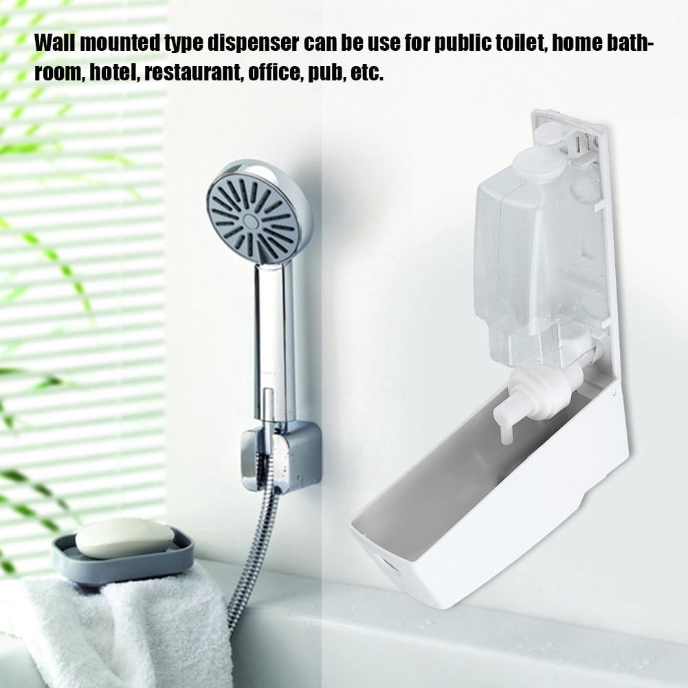 BIMZUC 600 ml Wall‑Mounted Manual Foam Soap Dispenser – Durable ABS, Easy‑Press Button, Visible Refill Indicator, Ideal for Home, Office & Public Restrooms