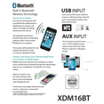 thumbnail image 2 of Dual Electronics XDM16BT Single DIN Car Stereo with Built-in Bluetooth, New, 2 of 6