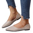 thumbnail image 3 of Sngxgn Women's Casual Flats Shoes, Soft Comfortable Casual Ballet Shoes(Beige,41), 3 of 7