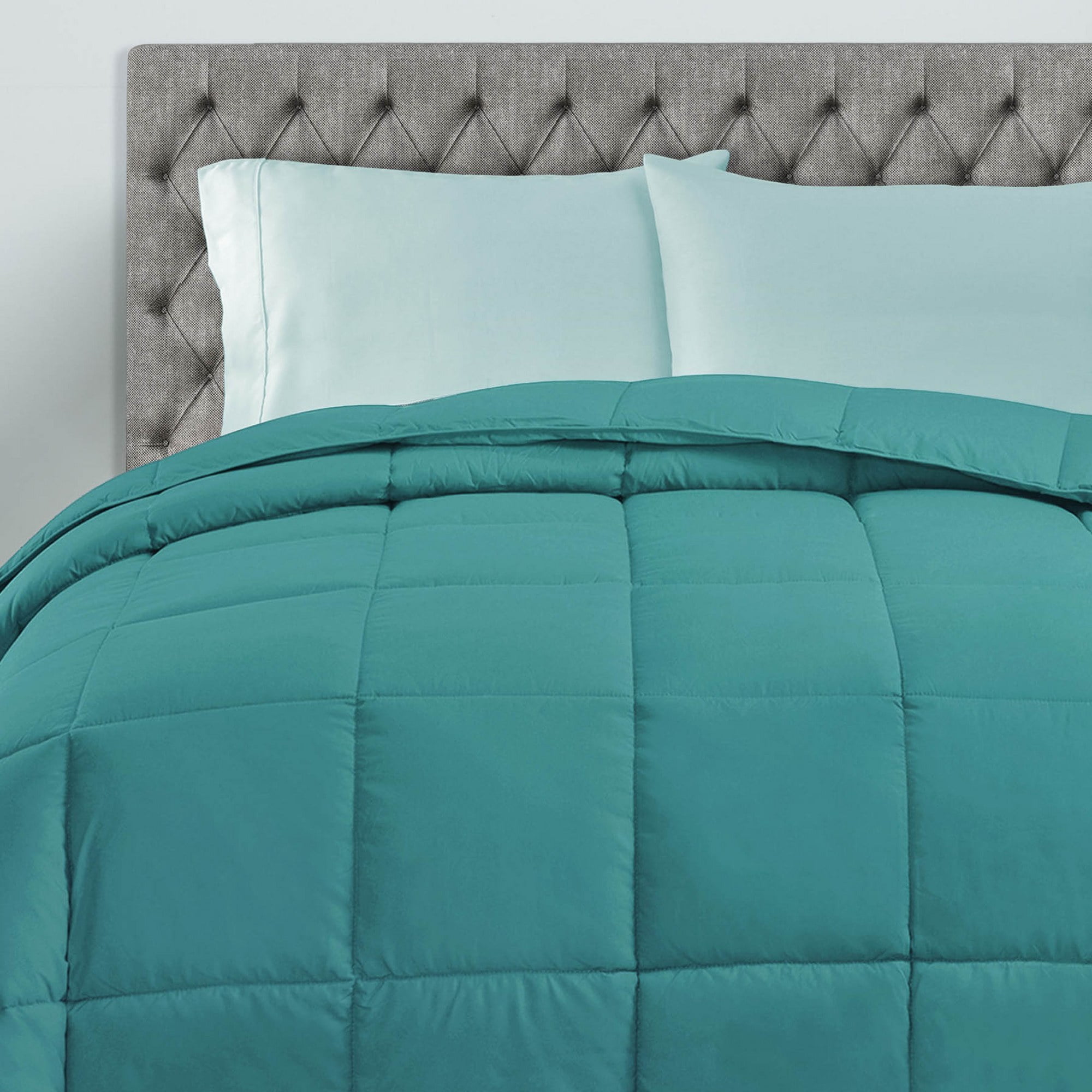 Superior Classic Reversible Comforter, Twin, Turquoise